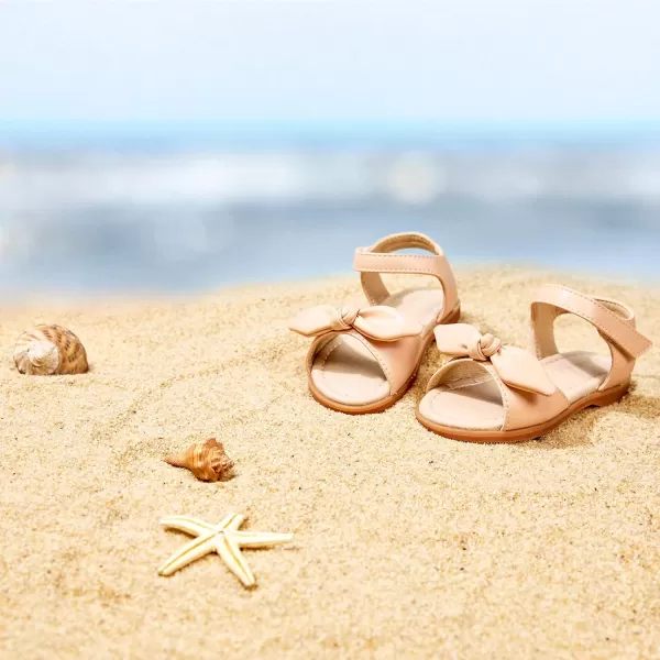 Felix &amp; Flora Toddler Girl Sandals -Flower Girl Dress Shoes Open Toe Little Kid Summer Flats