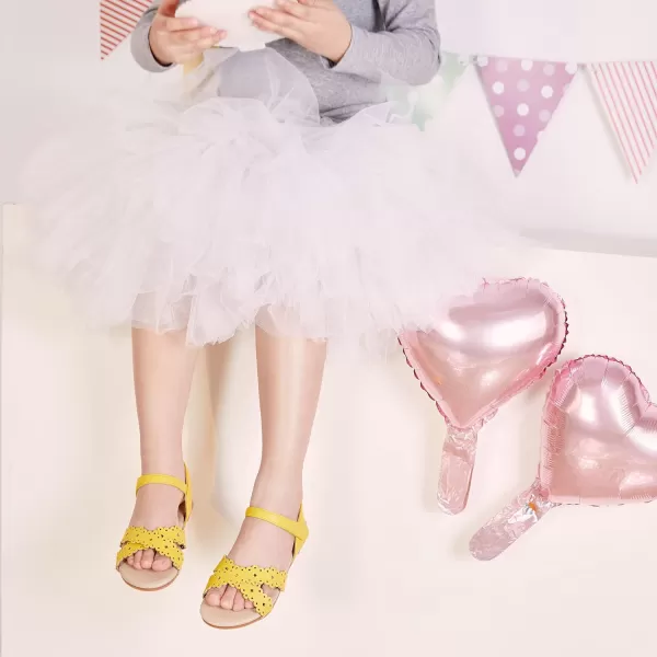 Felix &amp; Flora Toddler Girl Sandals - Flower Girl Dress Shoes Open Toe Little Kid Summer Flats