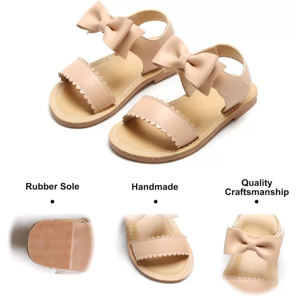 Felix &amp; Flora Toddler Girl Sandals - Flower Girl Dress Shoes Open Toe Little Kid Summer Flats