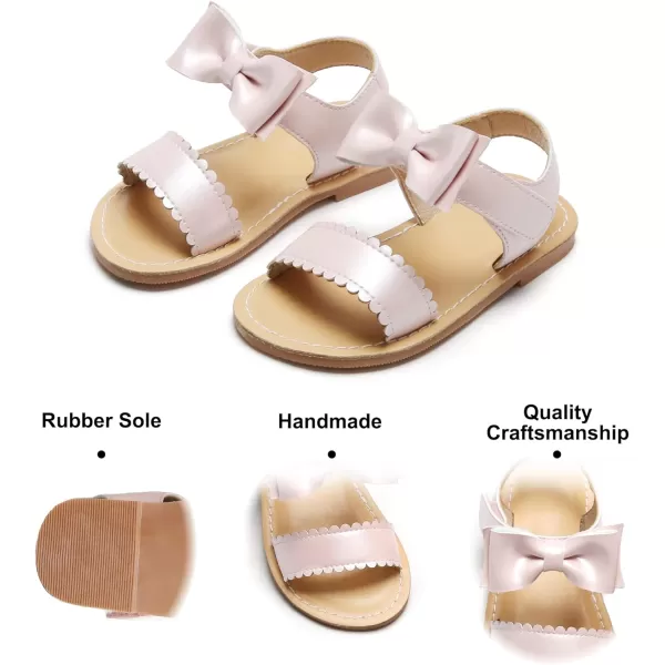 Felix &amp; Flora Toddler Girl Sandals - Flower Girl Dress Shoes Open Toe Little Kid Summer Flats