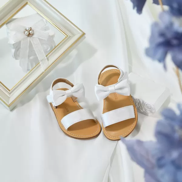 Felix &amp; Flora Toddler Girl Sandals - Flower Girl Dress Shoes Open Toe Little Kid Summer Flats