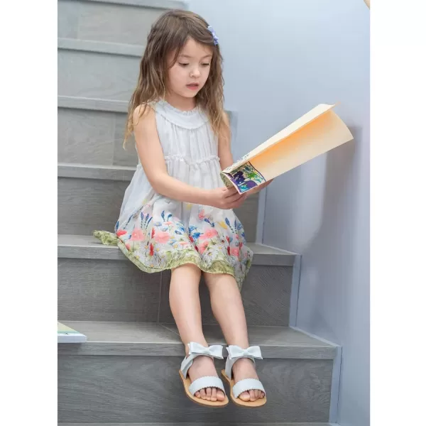 Felix &amp; Flora Toddler Girl Sandals - Flower Girl Dress Shoes Open Toe Little Kid Summer Flats