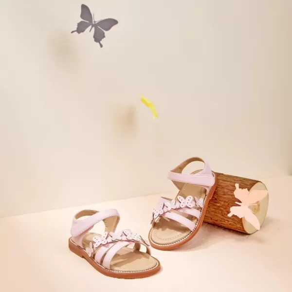 Felix &amp; Flora Toddler Girl Sandals -Flower Girl Dress Shoes Open Toe Little Kid Summer Flats