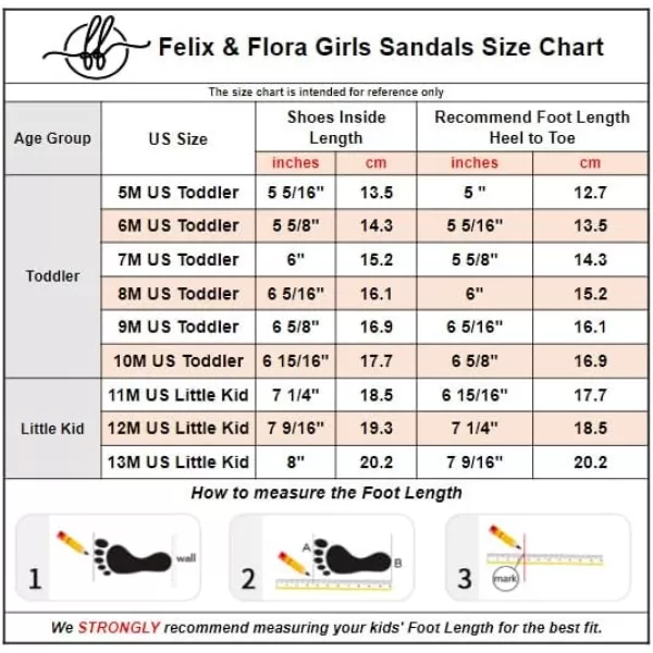 Felix &amp; Flora Toddler Girl Sandals - Flower Girl Dress Shoes Open Toe Little Kid Summer Flats
