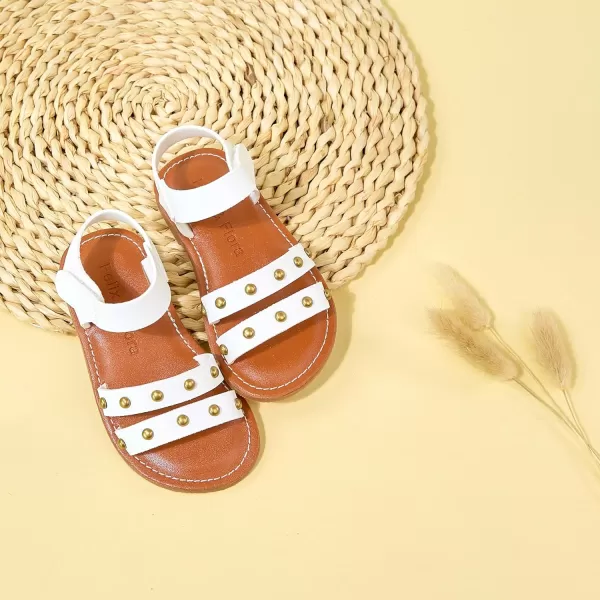 Felix &amp; Flora Toddler Girl Sandals - Flower Girl Dress Shoes Open Toe Little Kid Summer Flats