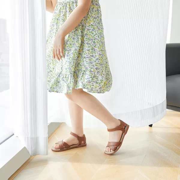 Felix &amp; Flora Toddler Girl Sandals -Flower Girl Dress Shoes Open Toe Little Kid Summer Flats