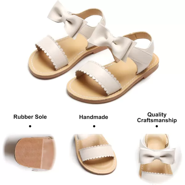 Felix &amp; Flora Toddler Girl Sandals - Flower Girl Dress Shoes Open Toe Little Kid Summer Flats