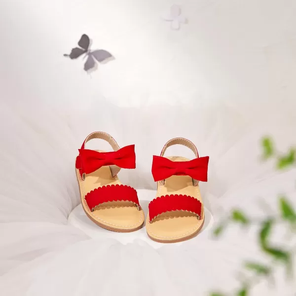 Felix &amp; Flora Toddler Girl Sandals - Flower Girl Dress Shoes Open Toe Little Kid Summer Flats