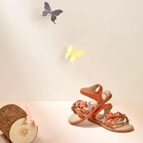 Felix &amp; Flora Toddler Girl Sandals -Flower Girl Dress Shoes Open Toe Little Kid Summer Flats