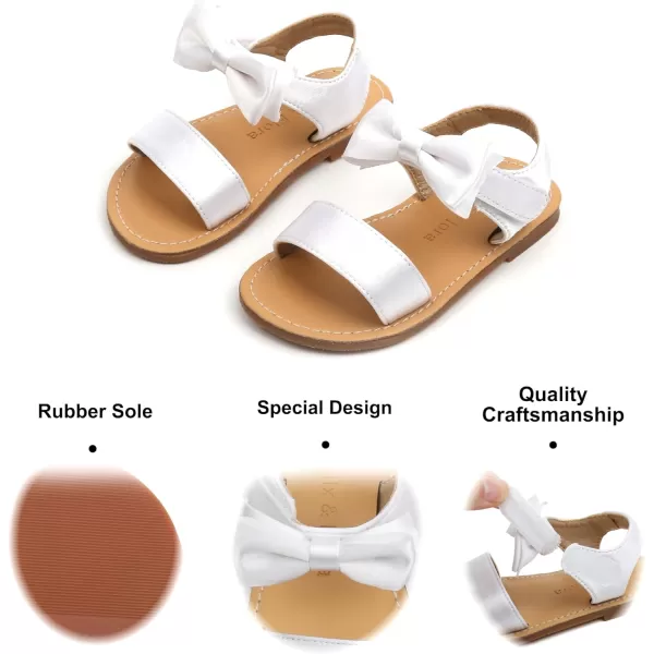 Felix &amp; Flora Toddler Girl Sandals - Flower Girl Dress Shoes Open Toe Little Kid Summer Flats