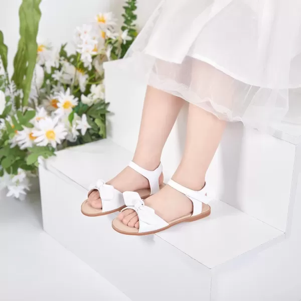 Felix &amp; Flora Toddler Girl Sandals -Flower Girl Dress Shoes Open Toe Little Kid Summer Flats