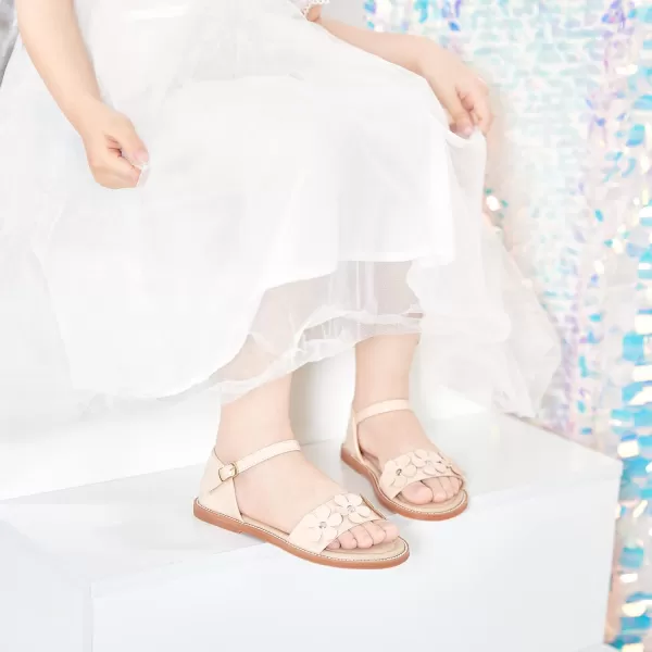 Felix &amp; Flora Toddler Girl Sandals - Flower Girl Dress Shoes Open Toe Little Kid Summer Flats