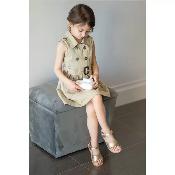 Felix &amp; Flora Toddler Girl Sandals -Flower Girl Dress Shoes Open Toe Little Kid Summer Flats
