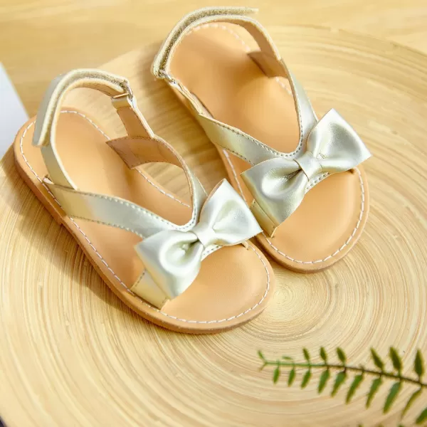 Felix &amp; Flora Toddler Girl Sandals - Flower Girl Dress Shoes Open Toe Little Kid Summer Flats