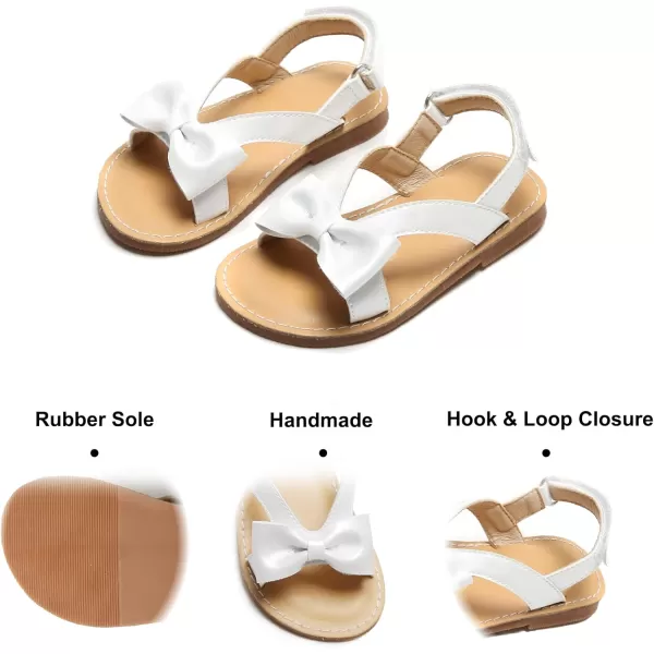 Felix &amp; Flora Toddler Girl Sandals - Flower Girl Dress Shoes Open Toe Little Kid Summer Flats