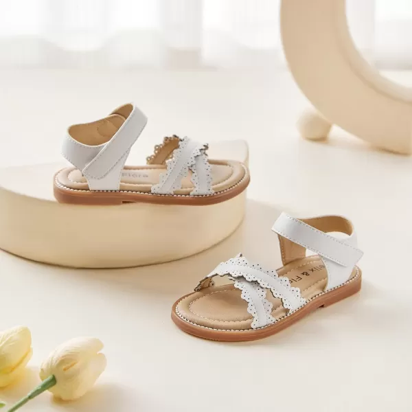Felix &amp; Flora Toddler Girl Sandals - Little Girl Easter Summer Dress Shoes Lightweight Open Toe Beach Holiday.