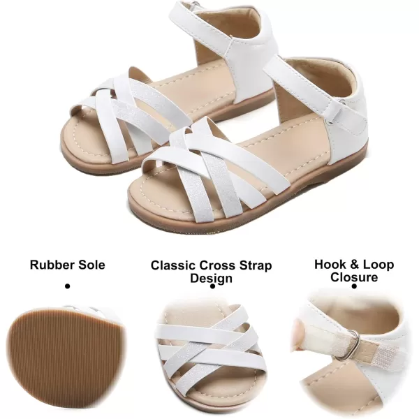 Felix &amp; Flora Toddler Girl Sandals - Little Girl Easter Summer Dress Shoes Lightweight Open Toe Beach Holiday