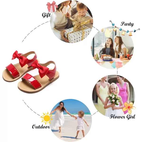 Felix &amp; Flora Toddler Girl Sandals - Little Girl Easter Summer Dress Shoes Lightweight Open Toe Beach Holiday
