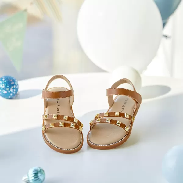 Felix &amp; Flora Toddler Girl Sandals - Little Girl Easter Summer Dress Shoes Lightweight Open Toe Beach Holiday.