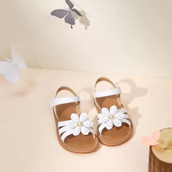 Felix &amp; Flora Toddler Girl Sandals - Little Girl Easter Summer Dress Shoes Lightweight Open Toe Beach Holiday.