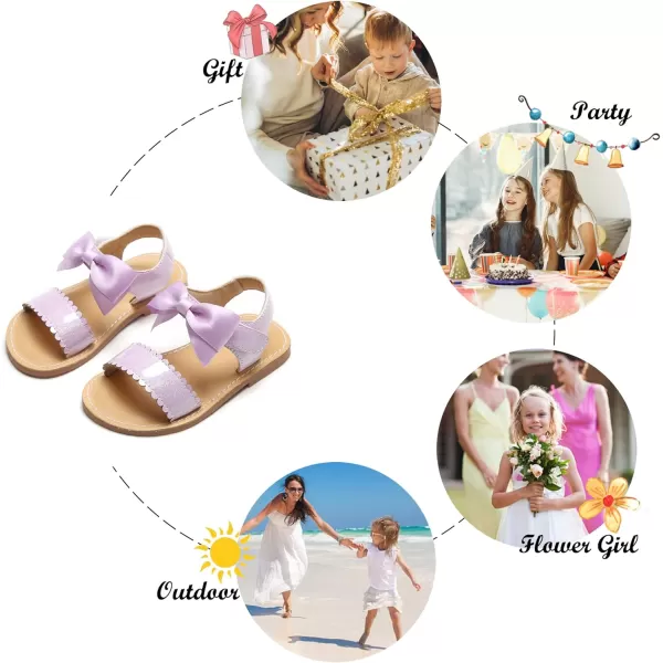 Felix &amp; Flora Toddler Girl Sandals - Little Girl Easter Summer Dress Shoes Lightweight Open Toe Beach Holiday