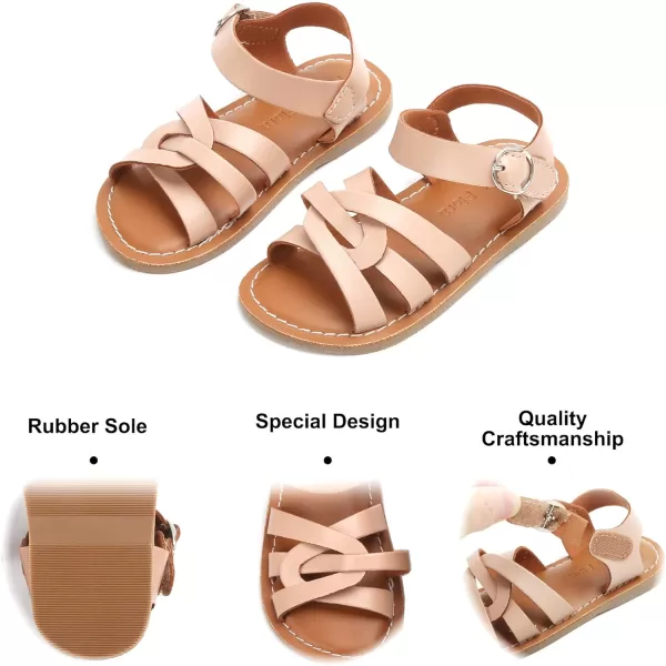 Felix &amp; Flora Toddler Girl Sandals - Little Girl Easter Summer Dress Shoes Lightweight Open Toe Beach Holiday.