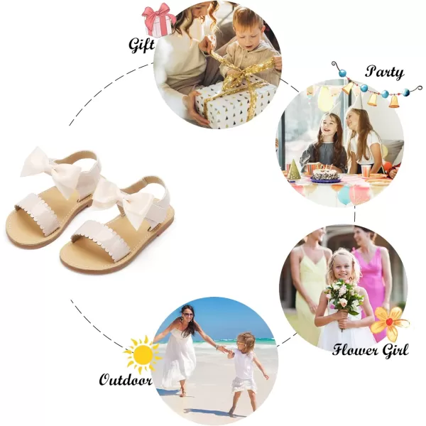 Felix &amp; Flora Toddler Girl Sandals - Little Girl Easter Summer Dress Shoes Lightweight Open Toe Beach Holiday