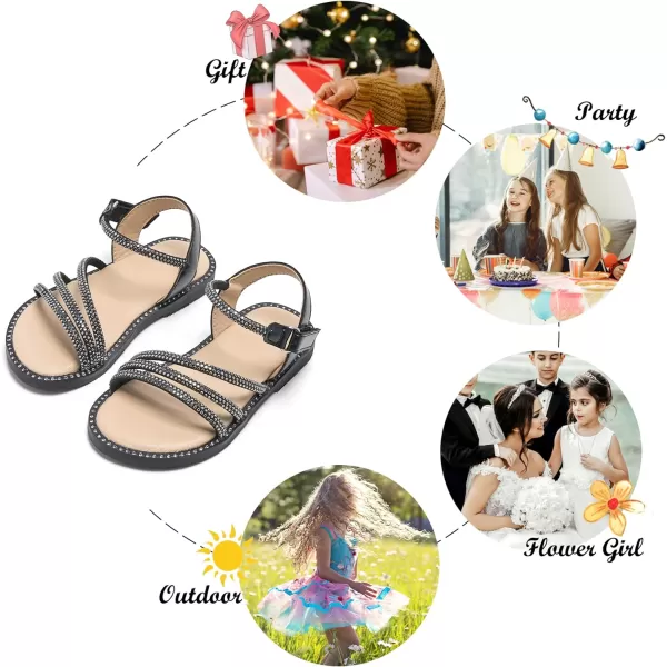 Felix &amp; Flora Toddler Girl Sandals - Little Girl Easter Summer Dress Shoes Lightweight Open Toe Beach Holiday
