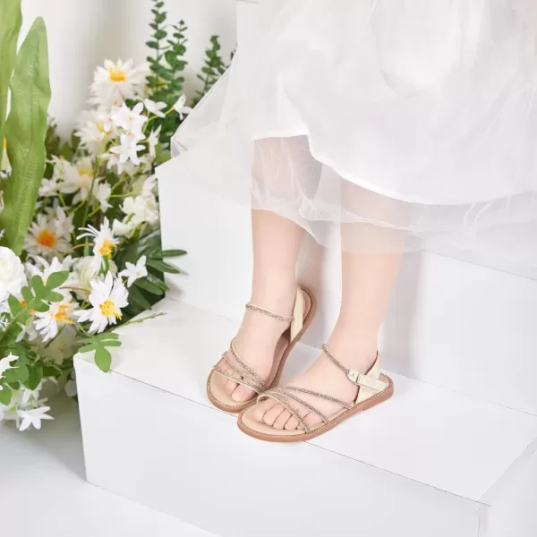 Felix &amp; Flora Toddler Girl Sandals - Little Girl Easter Summer Dress Shoes Lightweight Open Toe Beach Holiday