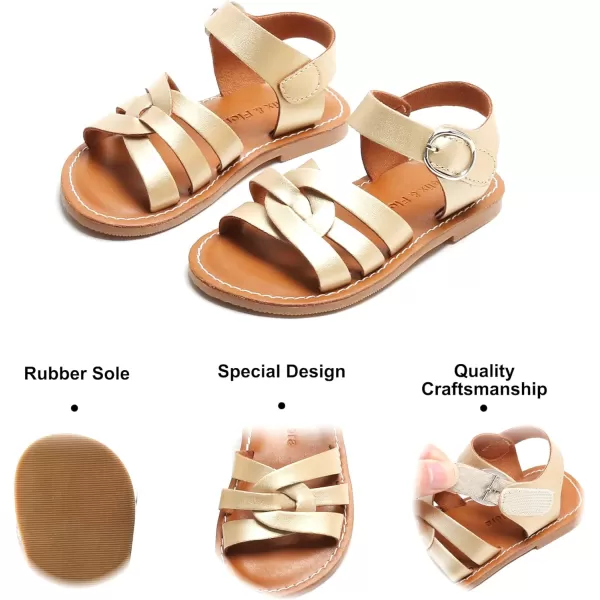 Felix &amp; Flora Toddler Girl Sandals - Little Girl Easter Summer Dress Shoes Lightweight Open Toe Beach Holiday.