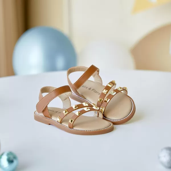 Felix &amp; Flora Toddler Girl Sandals - Little Girl Easter Summer Dress Shoes Lightweight Open Toe Beach Holiday.
