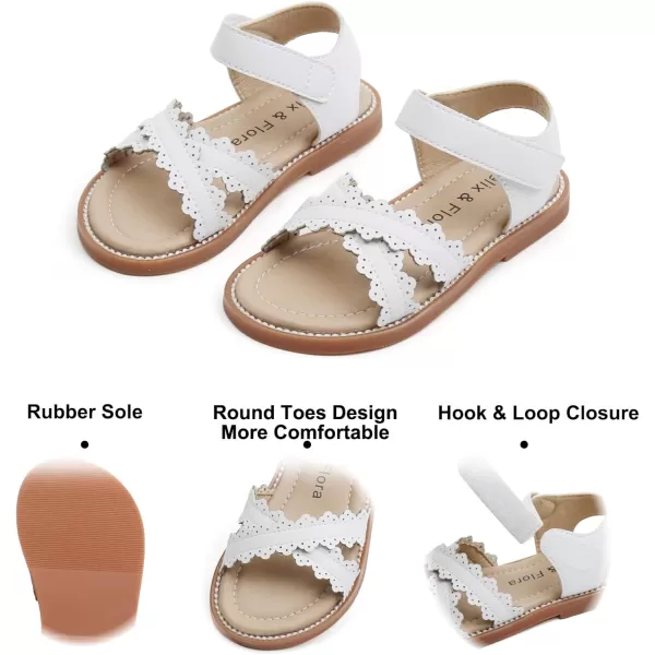 Felix &amp; Flora Toddler Girl Sandals - Little Girl Easter Summer Dress Shoes Lightweight Open Toe Beach Holiday.