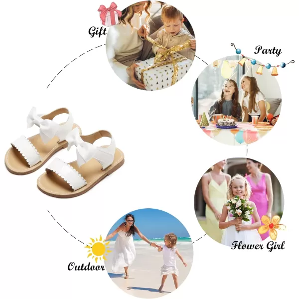 Felix &amp; Flora Toddler Girl Sandals - Little Girl Easter Summer Dress Shoes Lightweight Open Toe Beach Holiday