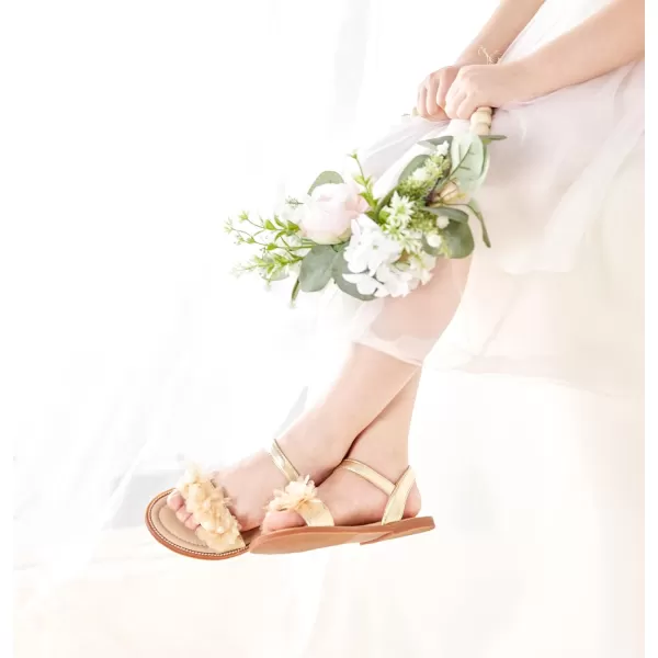 Felix &amp; Flora Toddler Girl Sandals - Little Girl Easter Summer Dress Shoes Lightweight Open Toe Beach Holiday.