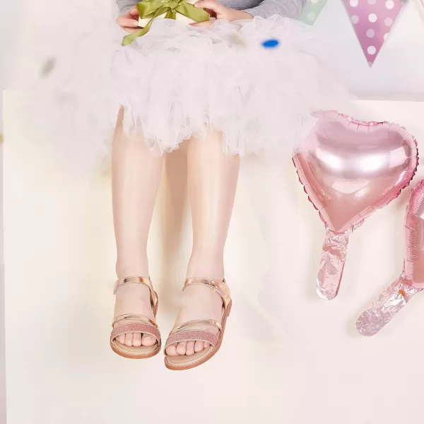 Felix &amp; Flora Toddler Girl Sandals - Little Girl Easter Summer Dress Shoes Lightweight Open Toe Beach Holiday.