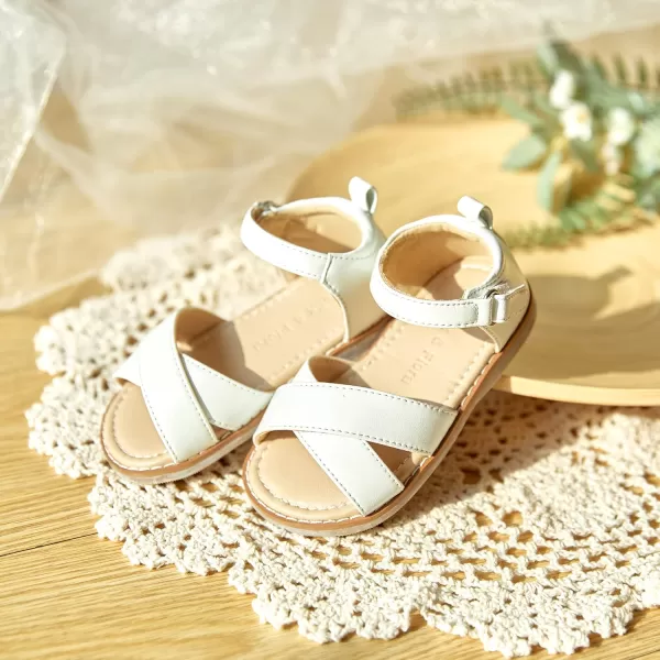 Felix &amp; Flora Toddler Girl Sandals - Little Girl Easter Summer Dress Shoes Lightweight Open Toe Beach Holiday