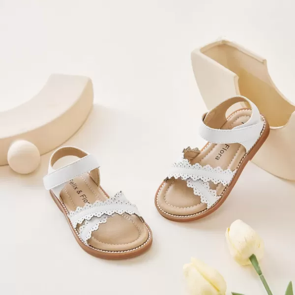 Felix &amp; Flora Toddler Girl Sandals - Little Girl Easter Summer Dress Shoes Lightweight Open Toe Beach Holiday.