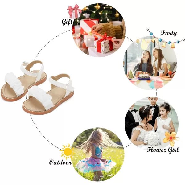 Felix &amp; Flora Toddler Girl Sandals - Little Girl Easter Summer Dress Shoes Lightweight Open Toe Beach Holiday