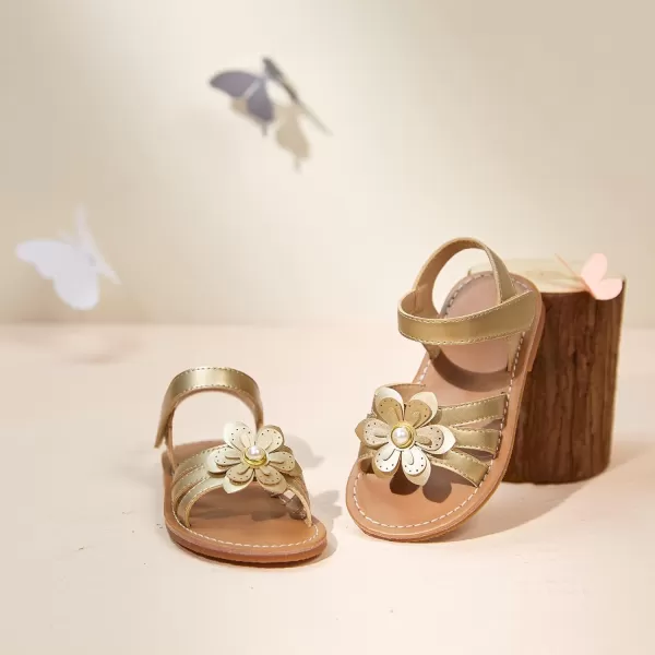 Felix &amp; Flora Toddler Girl Sandals - Little Girl Easter Summer Dress Shoes Lightweight Open Toe Beach Holiday.
