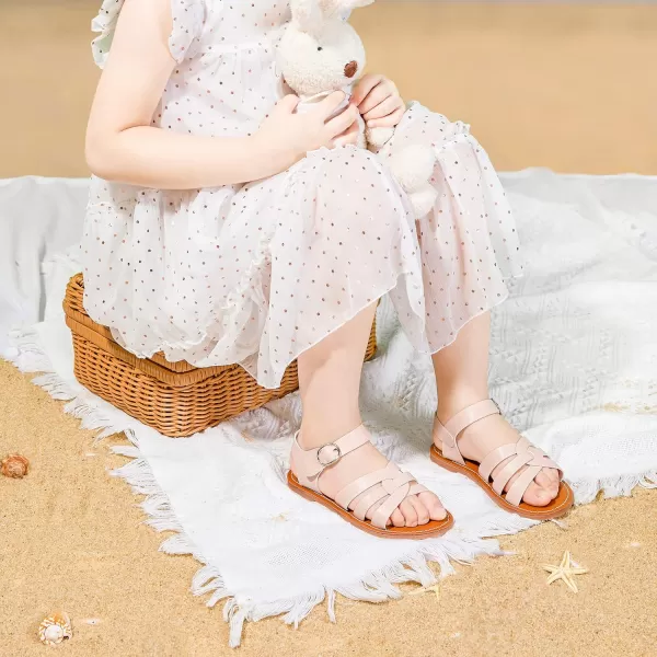 Felix &amp; Flora Toddler Girl Sandals - Little Girl Easter Summer Dress Shoes Lightweight Open Toe Beach Holiday.