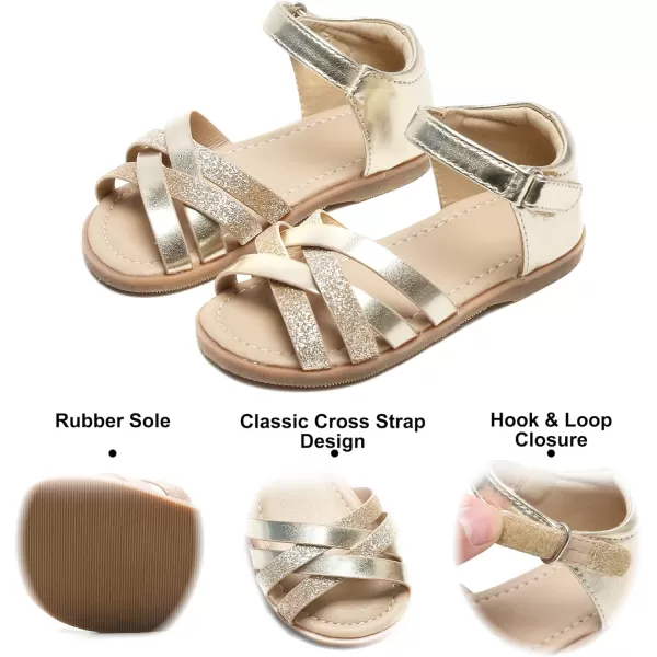 Felix &amp; Flora Toddler Girl Sandals - Little Girl Easter Summer Dress Shoes Lightweight Open Toe Beach Holiday