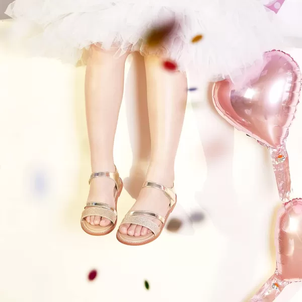 Felix &amp; Flora Toddler Girl Sandals - Little Girl Easter Summer Dress Shoes Lightweight Open Toe Beach Holiday.