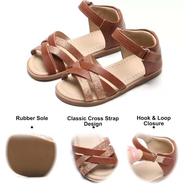 Felix &amp; Flora Toddler Girl Sandals - Little Girl Easter Summer Dress Shoes Lightweight Open Toe Beach Holiday