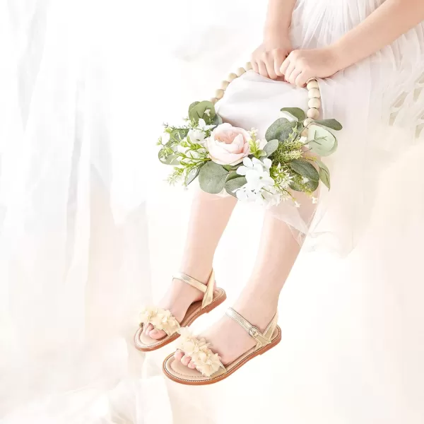Felix &amp; Flora Toddler Girl Sandals - Little Girl Easter Summer Dress Shoes Lightweight Open Toe Beach Holiday.