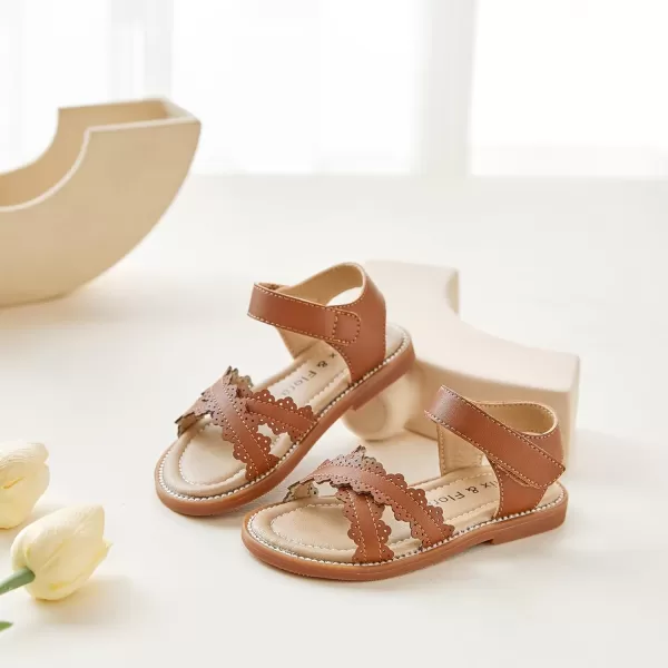 Felix &amp; Flora Toddler Girl Sandals - Little Girl Easter Summer Dress Shoes Lightweight Open Toe Beach Holiday.