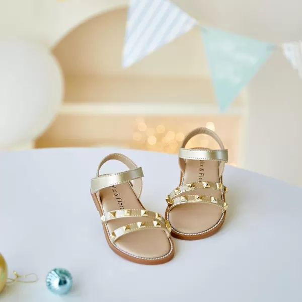 Felix &amp; Flora Toddler Girl Sandals - Little Girl Easter Summer Dress Shoes Lightweight Open Toe Beach Holiday.
