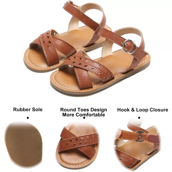 Felix &amp; Flora Toddler Girl Sandals - Little Girl Easter Summer Dress Shoes Lightweight Open Toe Beach Holiday.