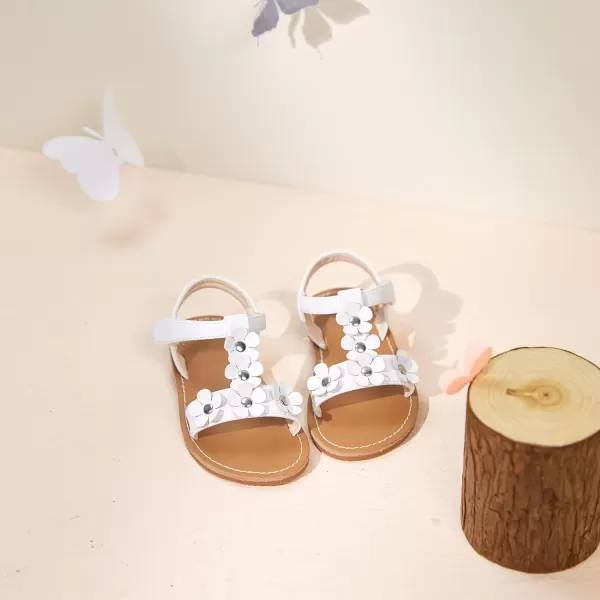 Felix &amp; Flora Toddler Girl Sandals - Little Girl Easter Summer Dress Shoes Lightweight Open Toe Beach Holiday
