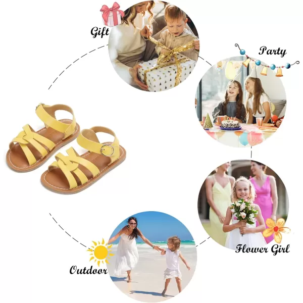 Felix &amp; Flora Toddler Girl Sandals - Little Girl Easter Summer Dress Shoes Lightweight Open Toe Beach Holiday.