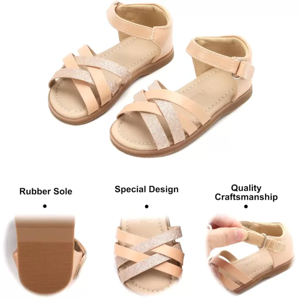 Felix &amp; Flora Toddler Girl Sandals - Little Girl Easter Summer Dress Shoes Lightweight Open Toe Beach Holiday